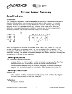 Division Lesson Summary