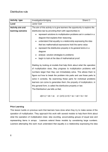 Distributive rule