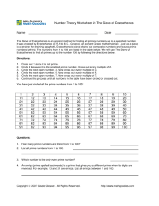 Number Theory Worksheet 2