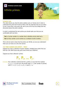 Lecture 1 – Mystery of Numbers