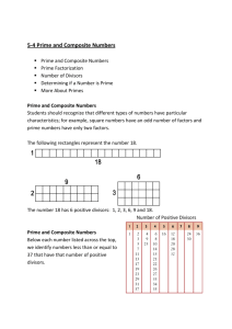 5-4 Prime and Composite Number