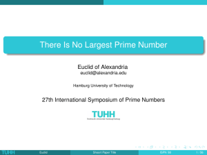 There Is No Largest Prime Number