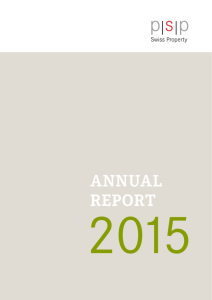AnnuAl RepoRt - PSP Swiss Property