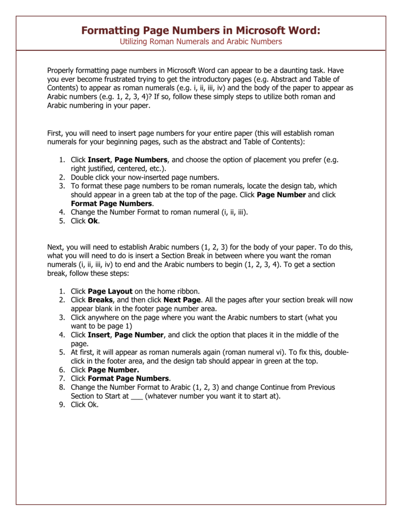 how-to-do-page-numbering-in-word-2016-and-roman-numerals-stealthgera