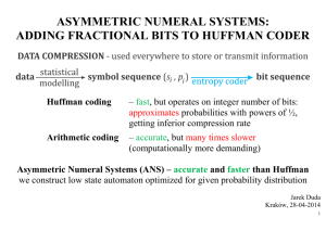 Asymmetric Numeral Systems (ANS)