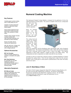Numeral Coating Machine Flyer