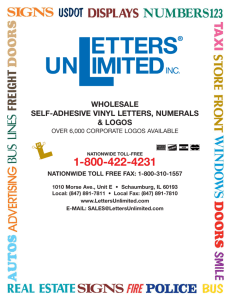 wholesale self-adhesive vinyl letters, numerals & logos