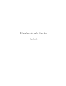 Kubota-Leopoldt p-adic L-functions