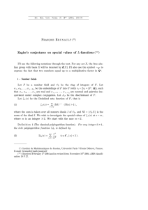 Zagier`s conjectures on special values of L