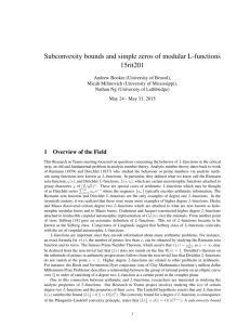 Subconvexity bounds and simple zeros of modular L