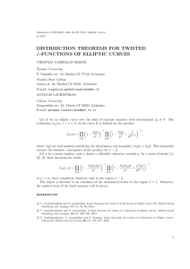 distribution theorems for twisted l
