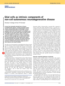 Glial cells as intrinsic components of non-cell
