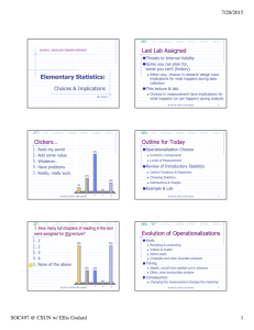 Elementary Statistics: