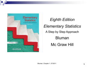 Eighth Edition Elementary Statistics