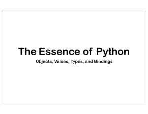 The Essence of Python