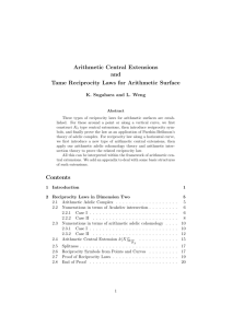 Arithmetic Central Extensions and Tame Reciprocity Laws for