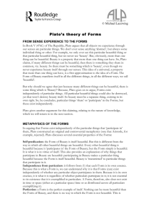 Plato`s theory of Forms
