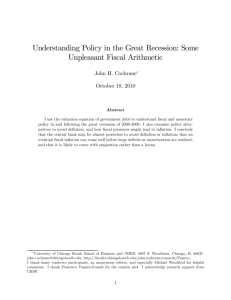 Understanding Policy in the Great Recession