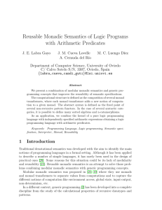 Reusable Monadic Semantics of Logic Programs with Arithmetic