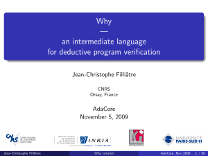 Why — an intermediate language for deductive program - open-DO