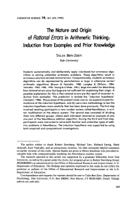 The Nature and Origin of Rational EDIYS in Arithmetic Thinking