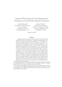 Improved Witnessing and Local Improvement Principles for Second