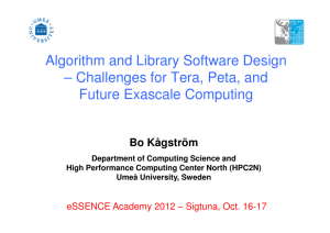 Algorithm and Library Software Design – Challenges for