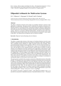 Ellipsoidal Arithmetic for Multivariate Systems