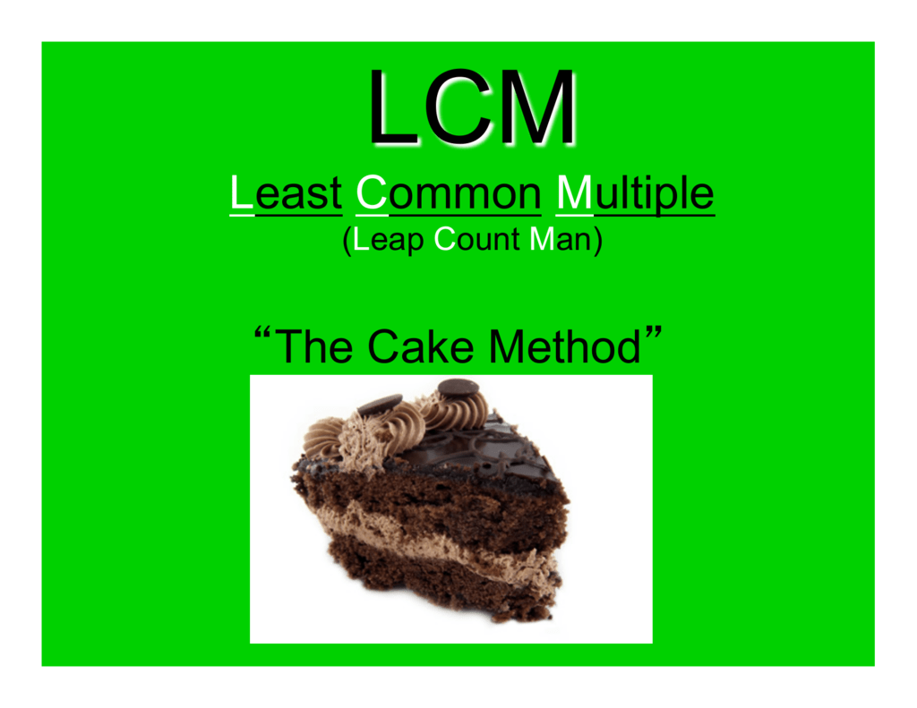 Least Common Multiple (LCM) - ppt download