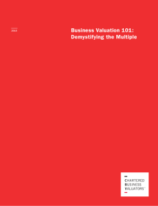 Business Valuation 101: Demystifying the Multiple