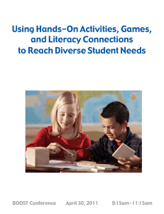 Using Hands-On Activities, Games, and Literacy Connections to