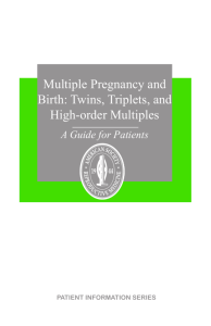 Multiple Pregnancy and Birth - American Society for Reproductive