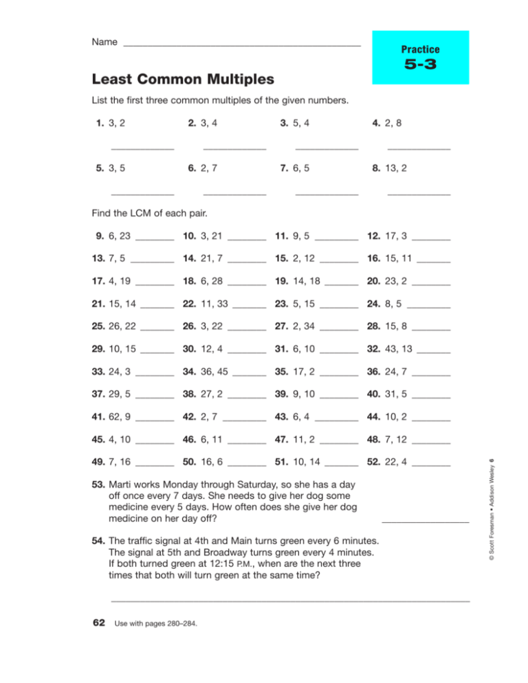 5 3 Least Common Multiples 6 12 18 12 27 PM 12 39 PM 12 51