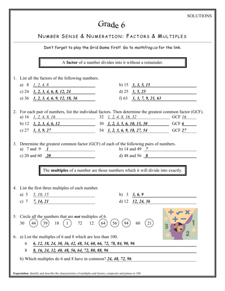 What Is The Common Factors Of 48 And 108