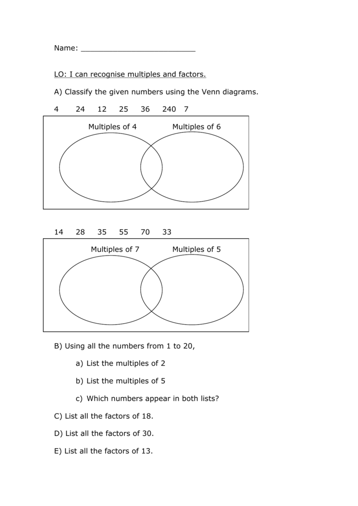 multiples-and-factors