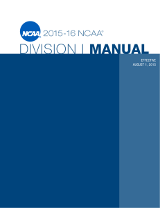 2015-16 NCAA Division I Manual