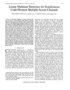 Linear Multiuser Detectors for Synchronous Code