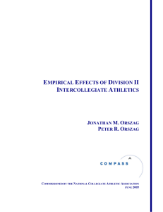 empirical effects of division ii intercollegiate athletics