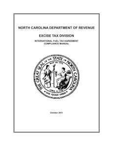 north carolina department of revenue excise tax division