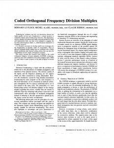 Coded orthogonal frequency division multiplex [TV broadcasting