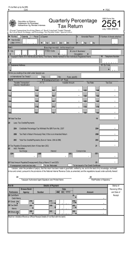 BIR Form No. 1701Q