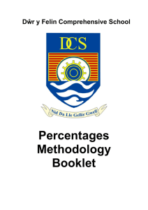 Percentages Methodology Booklet