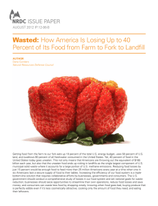 NRDC: Wasted - How America Is Losing Up to 40 Percent of Its Food