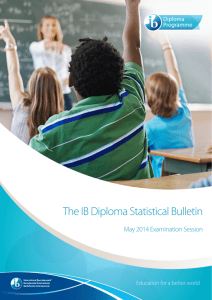 The IB Diploma Statistical Bulletin