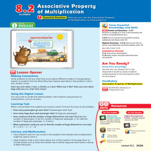 Associative Property of Multiplication