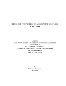 Physical Properties of Associative Polymer Solutions