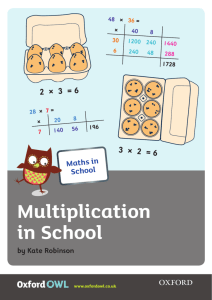 Multiplication - Severnbanks Primary School