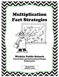 Multiplication Fact Strategies