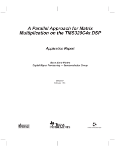 a parallel approach for matrix multiplication on