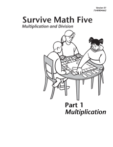 Part 1 Multiplication